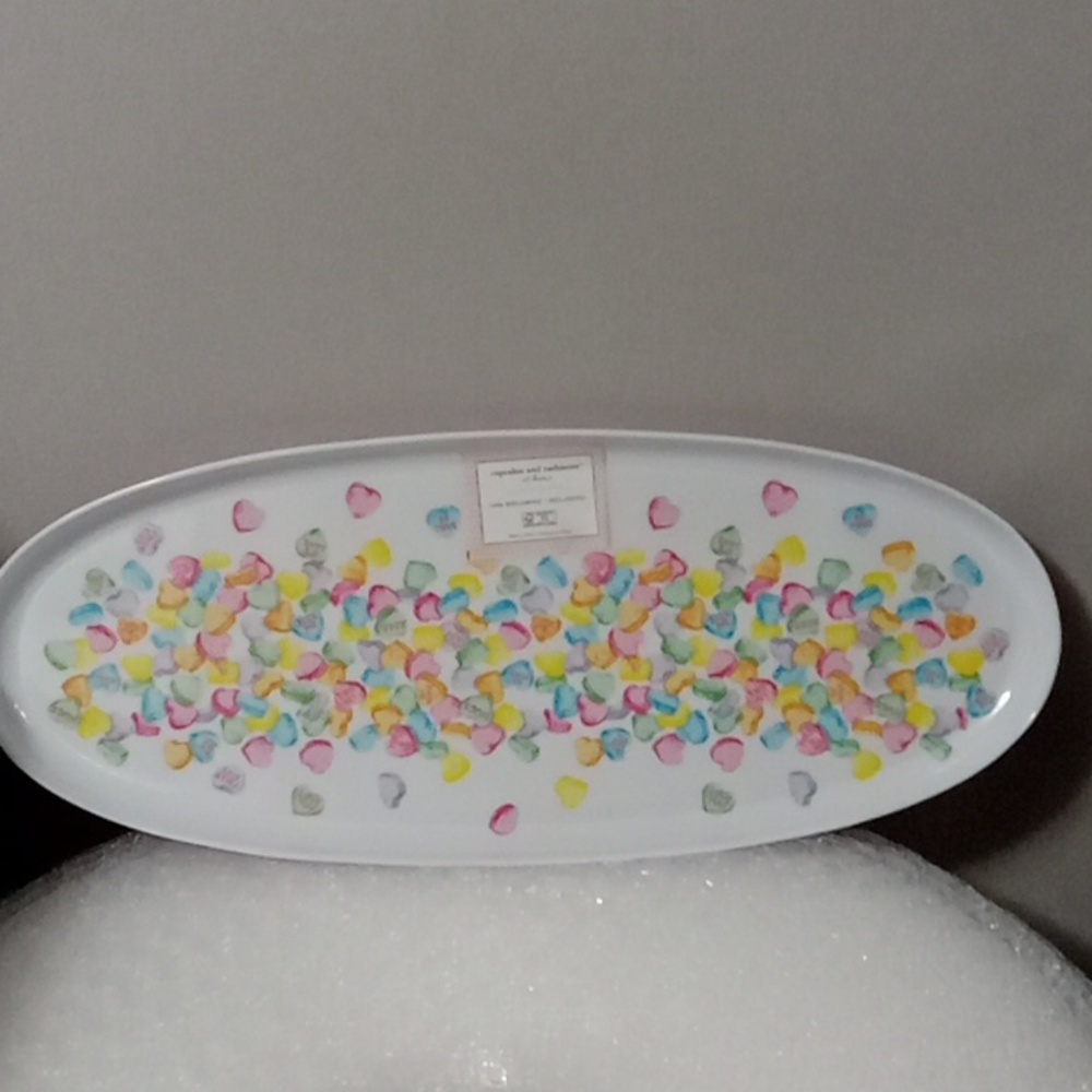 Cupcakes and Cashmere Conversation Hearts Cookie Platter 🩷🧡💛💚💙🩵💜